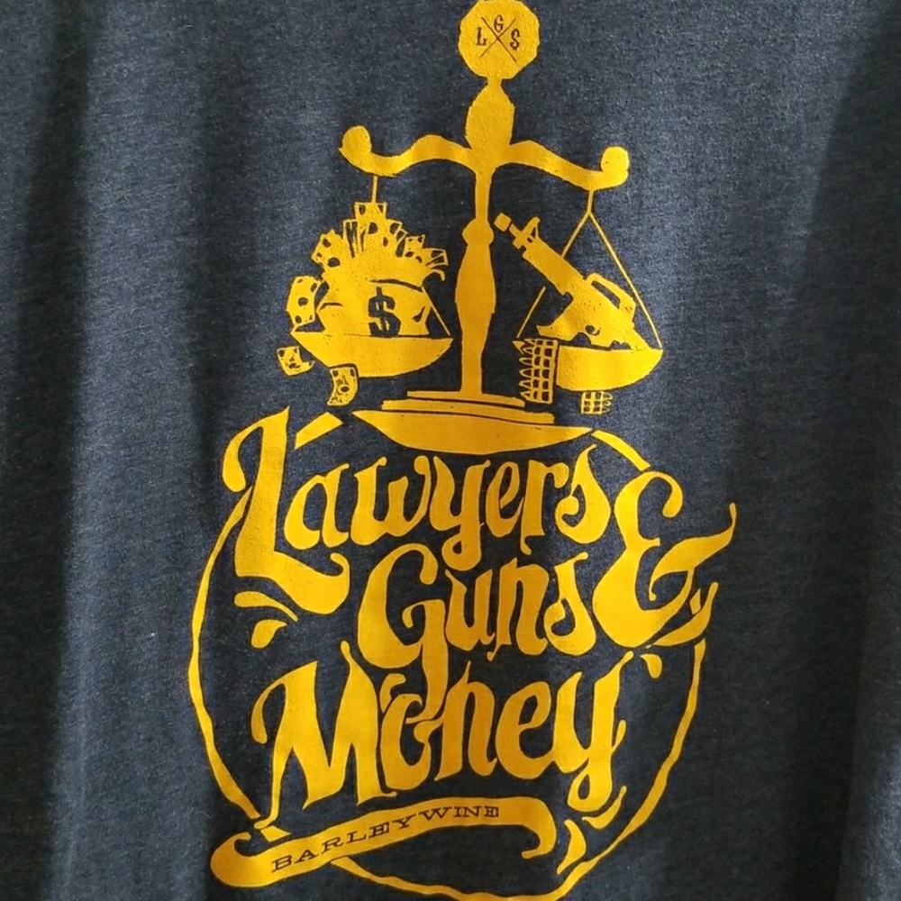 Lawyers guns & money mens tshirt sz xl